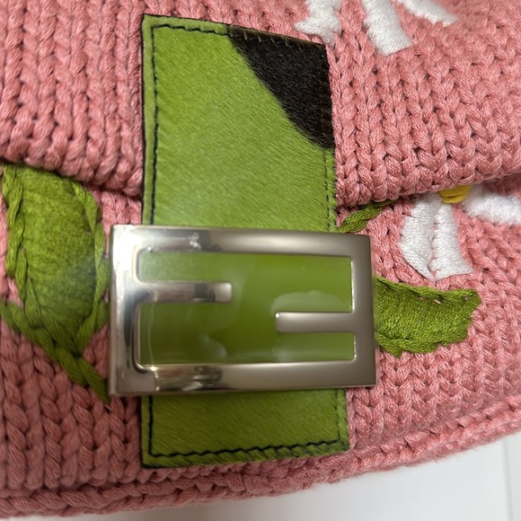 FENDI Knit Floral baguette - Picture 2 of 11